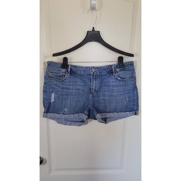 Women's PAIGE Jimmy Jimmy Shorts Distressed - Picture 1 of 4
